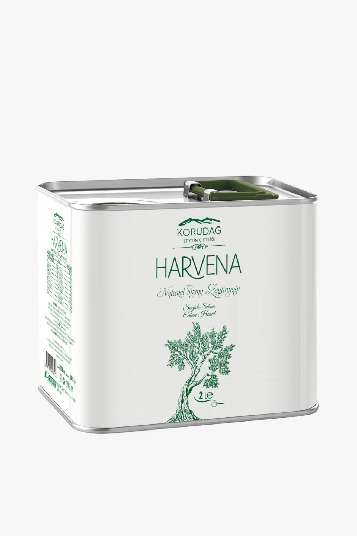 HARVENA 2 lt Erken Hasat Soğuk Sıkım Sızma Zeytinyağı - İlk Hasat