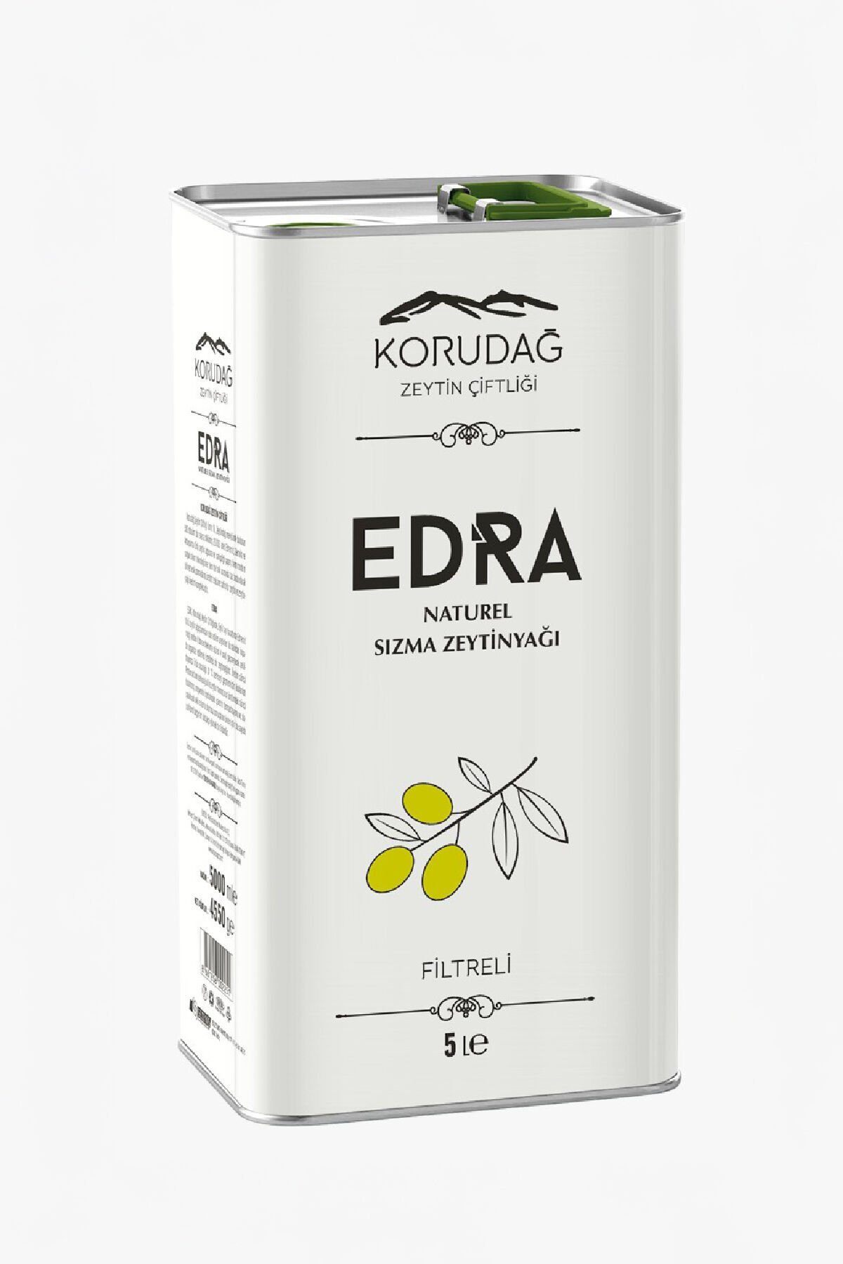 EDRA Filtered 5 lt Early Harvest Cold Pressed Olive Oil - First Harvest