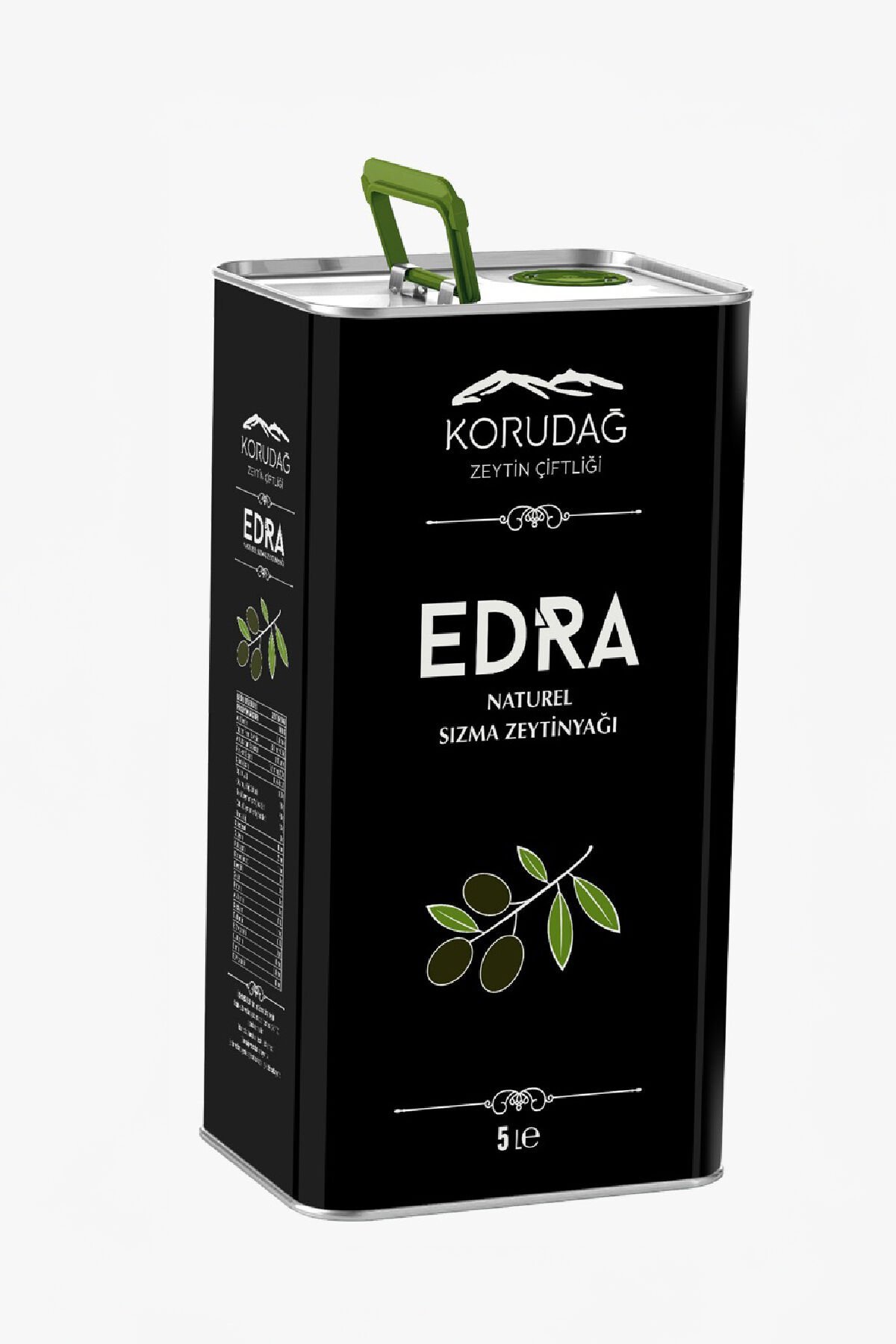 EDRA 5 lt Erken Hasat Soğuk Sıkım Zeytinyağı - İlk Hasat